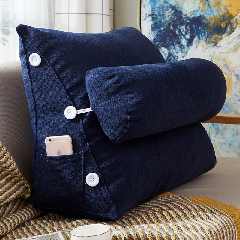 Velvet Wedge Reading Pillow