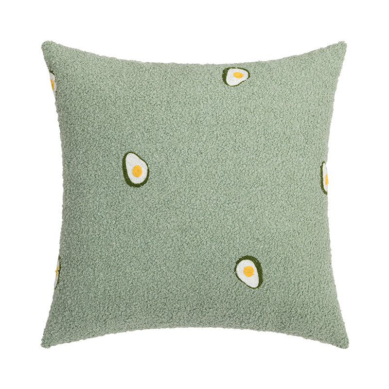 Plush Faux Fur Throw Pillow