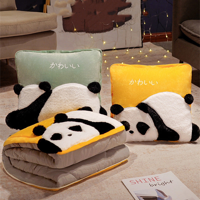 Panda Pillow Blanket