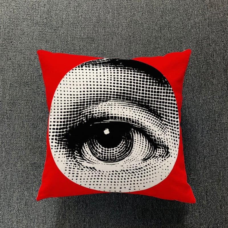 Cotton and Linen Pillowcase for Simple Living Room